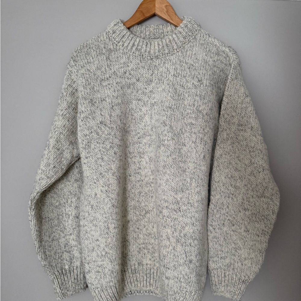 Devold Men's Gray Wool Crewneck Sweater